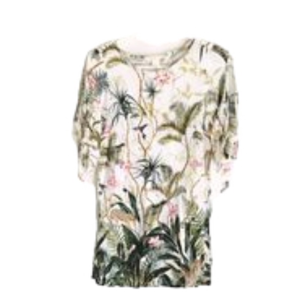 🐆🌿H&M 2US Cream Green Savana Dress 🐆🌿 - Picture 7 of 7